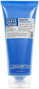 Giovanni Shave Cream, Fragrance-Free and Aloe, 7 Fluid Ounce