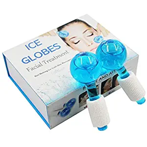 UMTYPE Magic Cool Roller Ball Facial Massage Tools for Face and Neck Ice Globe,Cryo Globes Magic