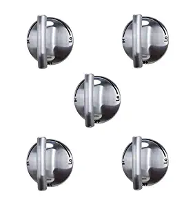 Lifetime Appliance (5 Pack) 74007733 Burner Control Knob for Whirlpool, Maytag Oven