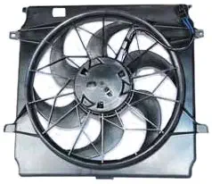 TYC 621140 Jeep Liberty Replacement Radiator/Condenser Cooling Fan Assembly(3 Pin)