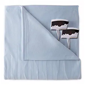 Pure Warmth Comfort Knit King Electric Heated Blanket Cloud Blue
