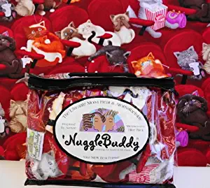'NUGGLEBUDDY Microwavable Moist Heat & Aromatherapy Organic Rice Pack. Adorable MOVIE CATS Fabric with SWEET LAVENDER Aromatherapy. Give a Gift of Warmth & Comfort that Lasts Throughout the Year!
