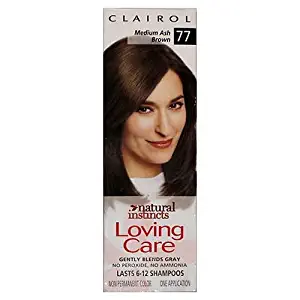 Clairol Natural Instincts Loving Care Hair Color-77 Medium Ash Brown 1 Box