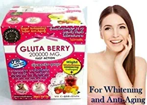 Gluta Berry 200000 mg drink punch brightening whitening skin anti-aging 3 pieces