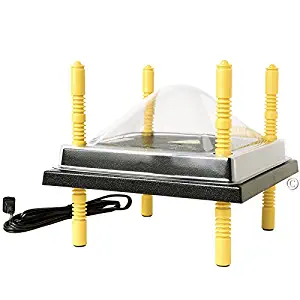 Premier Chick Heating Plate Kit - Includes Cover and Warms Up to 15 Chicks - 10" W x 10" L