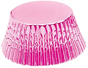 Fox Run 7107 Light Pink Foil Disposable Bake Cups, 3 x 3 x 1.25 inches