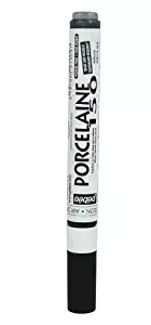 Pebeo Porcelaine 150, China Paint Fine Tip Marker - Anthracite Black (021009)