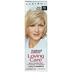 Clairol Loving Care Hair Color Crème Lotion 70 Beige Blonde, 3 oz, 1 ea