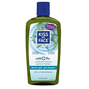 Kiss My Face Cold + Flu Shower Gel, Eucalyptus & Menthol 16 oz