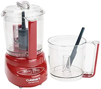 Cuisinart DLC-4 Mini-Prep Plus 4-Cup Food Processor With Extra Bowl,Red