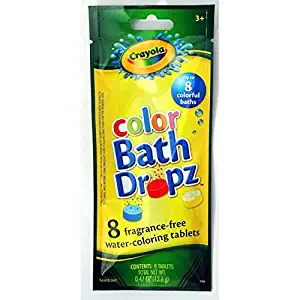Hallmark Crayola Color Bath Dropz 8 Water-coloring Tablets