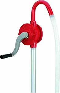 Lumax Red LX-1320 Deluxe Rotary Barrel Pump. Ideal for Heavy Duty Use in Industrial, Automotive and Agricultural Applications. Fits 15 to 55 Gallon Drums