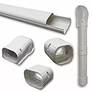 7.5 Ft Line Set Cover Kit 3" for Mini Split and Central Air Conditioner & Heat Pump Line Set Cover Kit Decorative Tubing Cover Product ID: 758149825748
