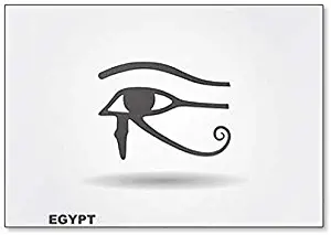 The Ancient Egyptian Moon Sign Minimalist Illustration Fridge Magnet