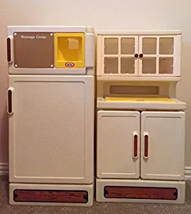 Vintage Little Tikes Fridge and Hutch Pantry