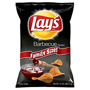 Lay's Potato Chips, Flavored, Barbecue, 10.5 oz, (pack of 3)