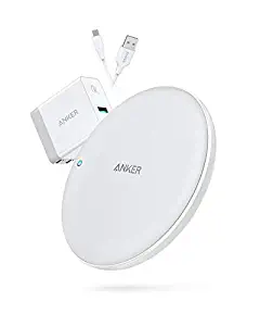Anker Wireless Charger, PowerWave 7.5 Pad with Internal Cooling Fan, 7.5W for iPhone 11, 11 Pro, 11 Pro Max, XS Max, XR, XS, X, 8, 8 Plus, 10W for Galaxy S10 S9 S8, Note 10 (with Quick Charge Adapter)