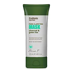 Pierre F Probiotic Pore Clarifying Mask Charcoal and Green Tea, 5.92 Fluid Ounce