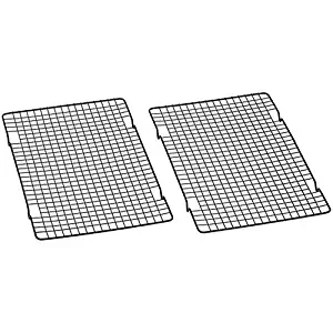 Baker's Secret 1061483 10-by-16-Inch Nonstick Cooling Rack, Set of 2