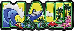 Islander Hawaii Magnet Rubber Maui Block 3.25 W x 1.5 H x 0.25 inch D