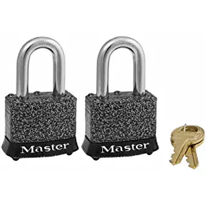Master Lock 380T, 1-9/16 in. W, Black, 2 Piece