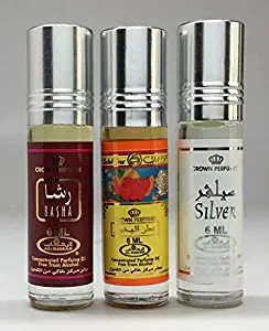 Al-Rehab 6ml Perfume Oils - Bestsellers 10 thru 12 - Rasha - Bakhour – Silver