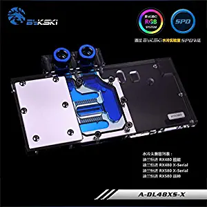 Bykski A-DL48XS-X GPU Water Cooling Block for PowerColor RX480 Red Devil
