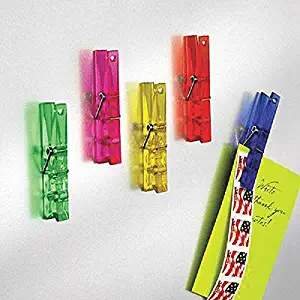 NEO-MAGNET Magnetic Clothespin Clips - 5Pk