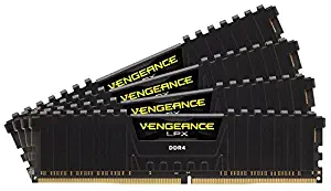 Corsair Vengeance LPX 64GB (4x16GB) DDR4 C18 with Airflow for Intel 200 - Black PC Memory CMK64GX4M4B3600C18
