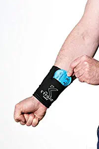 New Kryofit Cold Wrist/Ankle Compression Sleeves w/Freeze Gel Inserts – Pack of 2 Cuffs w/ 2 Freezable/Heatable Cryo Pockets – for Sports Cryotherapy, Muscle Recovery, Athletic Performance, etc