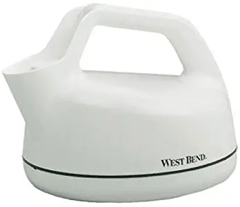 West Bend 6400 1-Quart Electric Tea Kettle, White (Discontinued by Manufacturer)