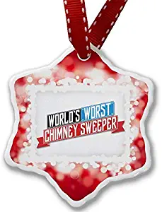 VinMea Christmas Ornament Funny Worlds Worst Chimney Sweeper, red Xmas Decorative Hanging Ornament