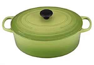 Le Creuset Signature Enameled Cast-Iron 6.75 Quart Oval French (Dutch) Oven, Palm