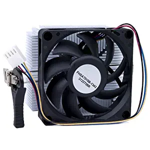 AMD 1A02C3W00 Socket FM1/AM3+/AM3/AM2+/AM2/1207/940/939/754 Aluminum Heat Sink & 2.75" Fan w/4-Pin Connector up to 100W