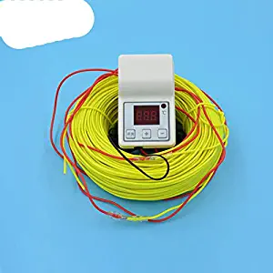 Greenhouse Nursery Bed Heating Wire+Temperature Controller Kit Air Heating Cable Line Flower/Vegetable/Succulent Plants Winter Soil heating kit 50m