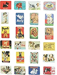 MISWEE 24-pcs magnetic fridge magnets refrigerator sticker home decoration accessories magnet paste arts crafts (dog) 