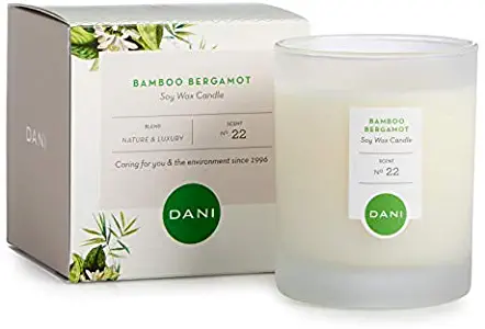 DANI Naturals Scented Soy Candle - Kosher, Eco Friendly and Non Toxic - Bamboo Bergamot Scented – 7.5 Ounces