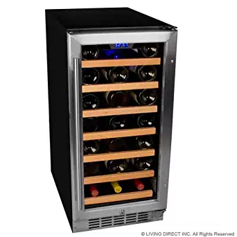 EdgeStar 30 Bottle Built-In Wine Cooler Refrigerator