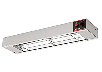 Winco ESH-24, 24″ Electric Strip Heater, 500W, 4.2A, Commercial Grade Infrared Food Warmer, Pass-Through Stations Heating