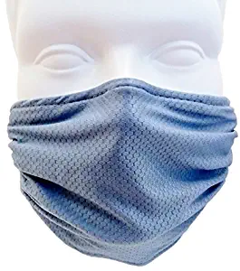 Breathe Healthy Honeycomb Steel Blue Mask - 2 Pack Deal. Washable Seasonal Allergy & Pollen Mask