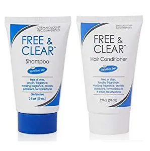 Free & Clear Shampoo and Conditioner, 2 Ounce Travel Size