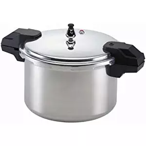 Mirro 92116 Polished Aluminum 5 / 10 / 15-PSI Pressure Cooker / Canner Cookware, 16-Quart, Silver