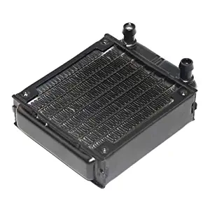 BXQINLENX 10 Pipe Aluminum Heat Exchanger Radiator for PC CPU CO2 Laser Water Cool System Computer 80mm