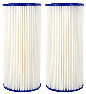 Compatible for HDX4PF4 Pleated High Flow Whole House Water Filter: Reduces Sediment - 30 Micron Water Filters 2 Pack