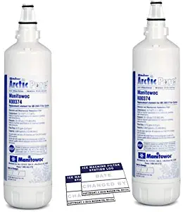 Manitowoc K00374 (2 Pack) Arctic Pure Replacement Ice Maker Filter Cartridge with Date Labels