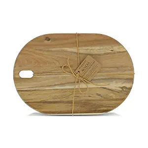 Dr. Mercola, Acacia Large Wood Cutting Board for The Kitchen, 15" x 10.25" x .5"