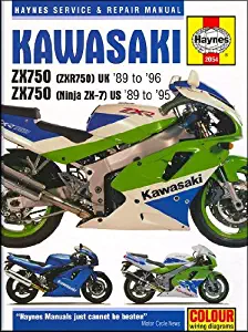 1989-1995 Kawasaki Ninja ZX 750 ZX7 ZX750 ZX7R HAYNES REPAIR MANUAL 2054