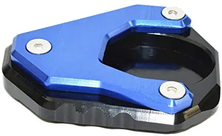 waase Motorcycle Kickstand Foot Side Stand Extension Pad Support Plate For Kawasaki Ninja 400 Versys 650 KLX250 2010 2011 2012 2013 2014 2015 2016 2017 2018 (Blue)