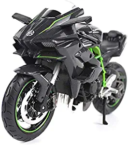 Kawasaki Ninja H2R Motorcycle Model, Original 1:12 Ratio, Static Die-Casting Model Motorcycle, Suspension and Free Roller, Toy Car, Motorcycle Collection, Gift