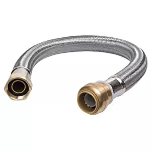 CASH ACME GIDDS-134240 U3088FLEX24LF Water Heater Connector, 3/4-Inch x 3/4-Inch x 24-Inch length, Brass